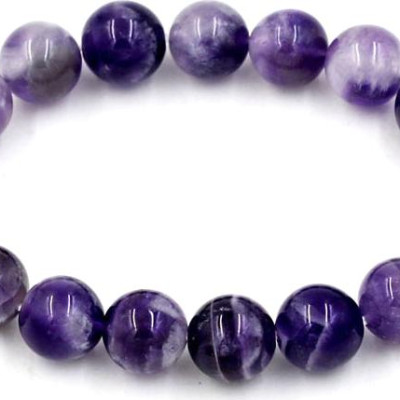 [Mệnh Hỏa, Thổ] Vòng Tay Chuỗi Hạt Thạch Anh Tím Than 10 Ly 17 Hạt