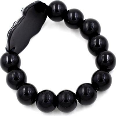 Vòng tay chuỗi hạt Tỳ hưu thạch anh Đen 14 ly