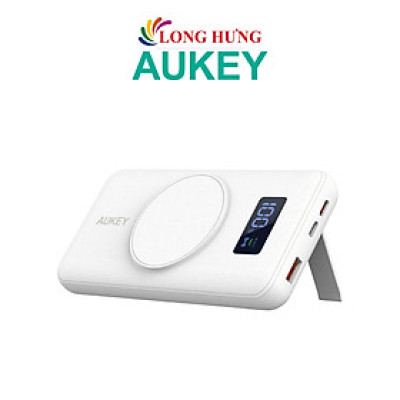 Sạc dự phòng kiêm sạc không dây Aukey Basix MagAir 22.5W QC 3.0 10000 mAh PB-WL02i - Hàng chính hãng
