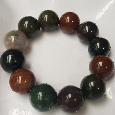 Vòng Nam Mới đá casidon size  lớn 18mm Vòng đa sắc màu sáng bóng đẹp đeo sang tay ạ Nam tất cả các mệnh đeo hợp ạ