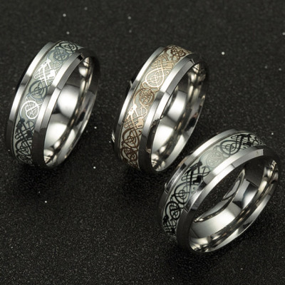 Nhẫn nam titanium phát sáng BHN78