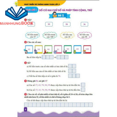 Sách - Phát Triển Trí Thông Minh Toán Lớp 2 ( Biên soạn theo chương trình GDPT  mới).