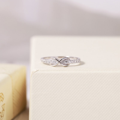 Nhẫn bạc vô cực tiny Gix Jewel N08