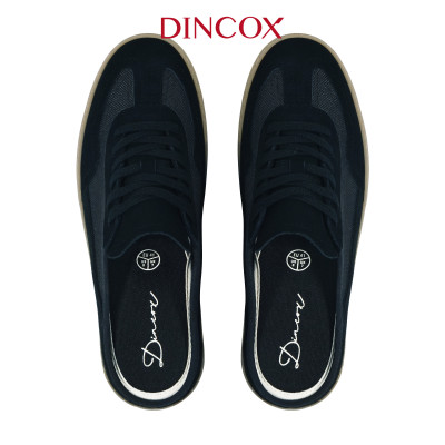 Giày Sục Đạp Gót Mules Vải Sneaker Nam DINCOX DC37 Lazy Mule Black