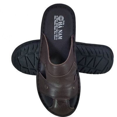 Dép bít mũi nam da bò thật HÀ NAM cao cấp GSB2041