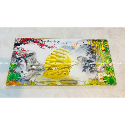 (CÓ ẢNH THẬT) Tranh treo tường tráng gương thuận buồm xuôi gió 13 phòng khách