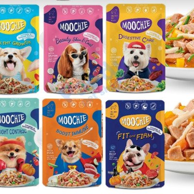 Pate thức ăn dành cho chó mọi lứa tuổi  thương hiệu Moochie dạng gói- gói 85gr