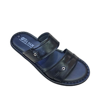 Dép Nam Quai Ngang Da Bò Thật TiTi ĐÔ Cao Cấp DNA2158d