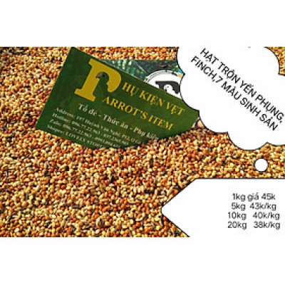 hạt trộn giàu chất dinh dưỡng dành cho yến phụng