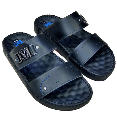 Dép nam quai ngang HÀ NAM da bò thật cao cấp DN2073