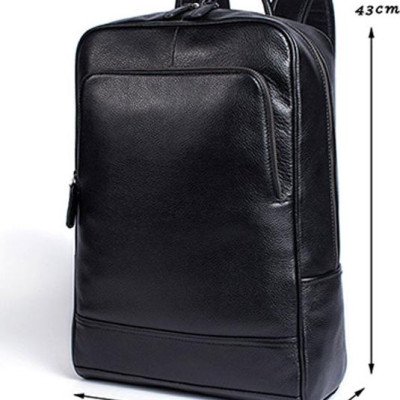 Balo Nam Da Bò Cao Cấp - BHM8110 Ba lô laptop 15.6inch, nhiều ngăn phụ kiện