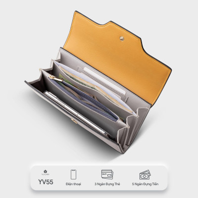 Ví cầm tay nữ nắp gập cách điệu YUUMY Seasand YV55