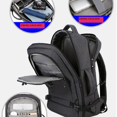 Ba lô thông minh đa năng siêu cao cấp nam sạc USB tiện dụng chứa máy tính 14 đến 17 inh