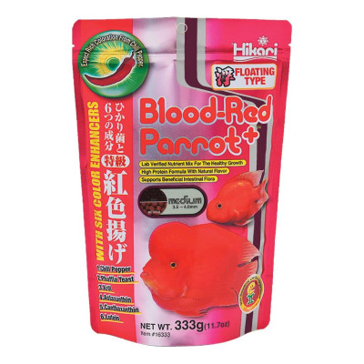 Thức ăn cá hồng két HIKARI BLOOD RED PARROT - cám hồng két, ali, tai tượng, la hán cao cấp -thức ăn cá cảnh-shopleo