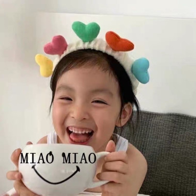 Băng đô, cài tóc trang điểm mềm mịn hình trái tim cute cho bạn gái- ngẫu nhiên màu