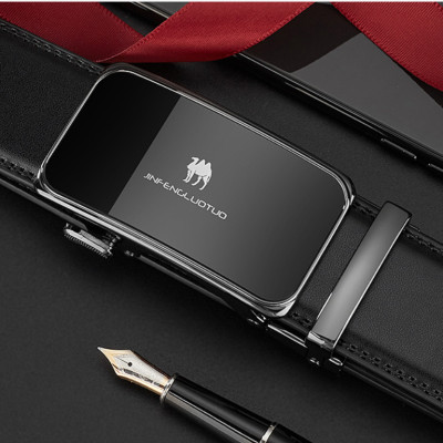 Thắt lưng nam da bò nguyên chất mặt khóa tự động hợp kim cao cấp