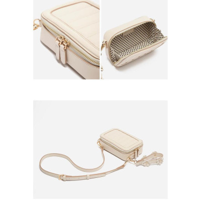 Túi đeo chéo Micocah 2021 thiết kế dáng vuông, có đính hoa nhí dễ thương (NSF523) (M434)