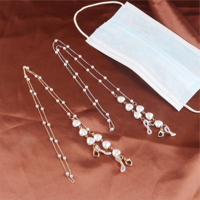 Dây đeo gọng kính mix charm trái tim ngọt ngào phong cách nam nữ unisex dây đeo khẩu trang chống thất lạc chống rơi rớt