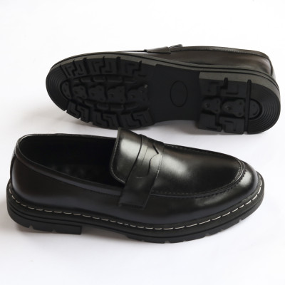 Giày Tây Nam Không Dây Da Mềm Đế Khâu Mã GC01