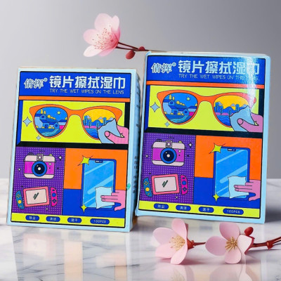 Khăn Lau Kính Nano Hộp 100 Miếng Giấy Lau Kính Chống Bám Hơi Nước, Lau Sạch Vân Tay Bụi Bẩn - Chính hãng