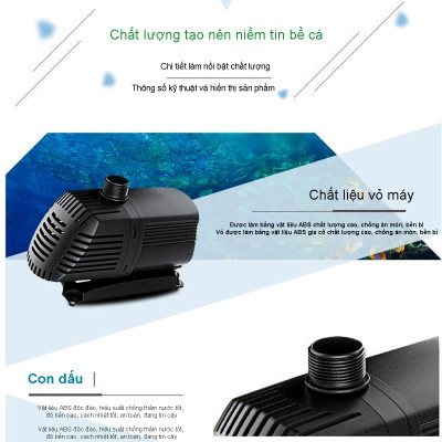 Máy bơm nước ATMAN AT3000 AT4000 AT5000 AT6000 AT8000 AT10000 lọc nước bể cá, bơm sinh hoạt, tiểu cảnh, đài phun nước cao cấp