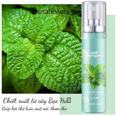 2 Lọ Xịt Thơm Miệng Thảo Dược – Chống Hôi Miệng, Diệt Khuẩn, Hương Thơm Lâu Cho Nam Nữ , vòi nước