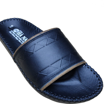 Dép Nam Quai Ngang Da Bò Thật HÀ NAM Cao Cấp DN268