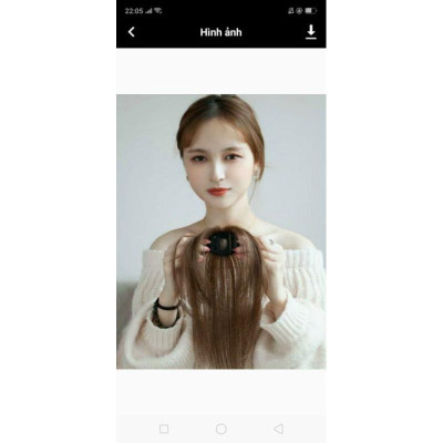 Mái hất 3D 100% tóc thật