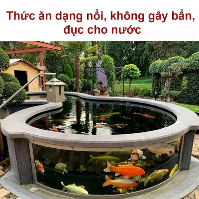 2 Gói Thức Ăn Cá Cảnh, cám Cá Koi hạt nhỡ 3mm (Cho cá size 8cm trở lên) - Nhanh lên size, lên màu, tăng cường sức đề kháng 500Gr