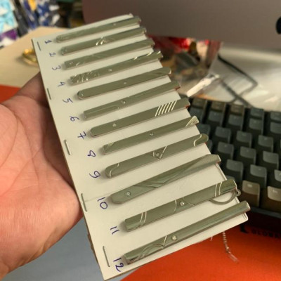 Kẹp cà vạt mạ đính đá dành cho cà vạt nam 8cm GiangPKC