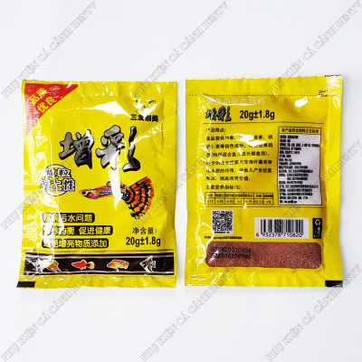 Thức Ăn Cá Bảy Màu - Cám Cá 7 Màu Gói 20g