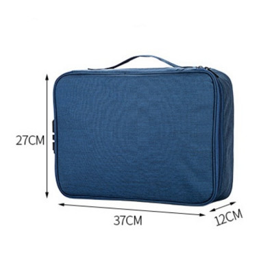 Cặp túi đựng máy tính laptop, túi tài liệu, hồ sơ giấy tờ cỡ lớn có khóa an toàn, túi treo tay kéo vali có quai xách đa năng- Hàng chính hãng