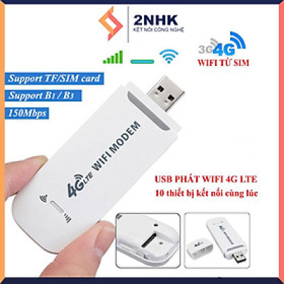 Usb phát sóng wifi từ sim 4G USB Modem, Bộ phát Wifi từ Sim 4G, Dcom phát wifi tốc độ cao, phủ sóng rộng - Hàng chính hãng / Hàng nhập khẩu