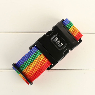 Dây đai vali hành lý chống bung 2m có khóa 3 số- Dây buộc vali du lịch co giãn, có khóa- Dây đai cố định vali cao cấp- Dây đai vali mã số an toàn