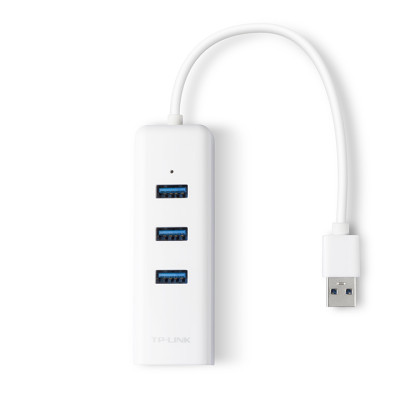 Bộ Chuyển Đổi Mạng USB 3.0 Sang Ethernet Gigabit kèm 3 cổng USB 3.0 TP-Link UE330 - Hàng Chính Hãng