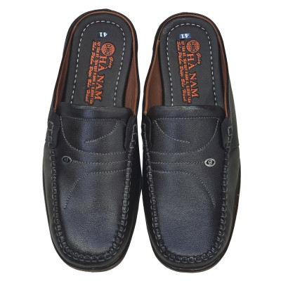 Dép Bít Mũi Nam Da Bò Thật TiTi ĐÔ Cao Cấp GSB2100d