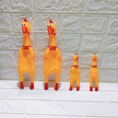 Đồ Chơi Con Gà Trống Kêu Có Còi Chút Chít Cho Chó Mèo Nhiều Size