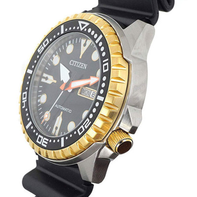 Đồng Hồ Nam Citizen Dây Cao Su NH8384-14E - Mặt Đen