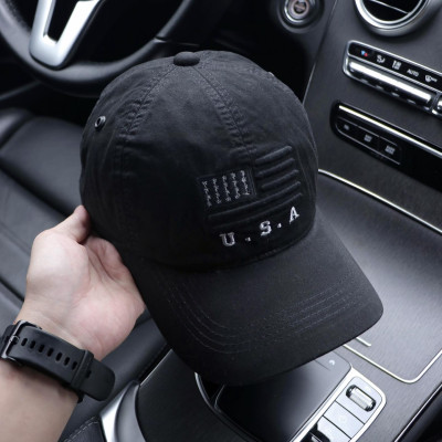 Combo 2 nón kết, mũ lưỡi trai Cờ Mĩ vải kaki form chuẩn siêu đẹp (Ảnh thật)