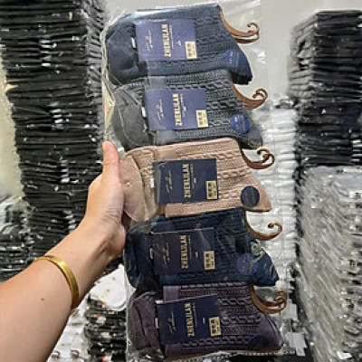 5 đôi tất nam cổ cao siêu ấm và đẹp hoạt tiết xoắn cổ điển