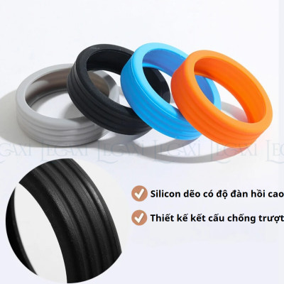 Bộ 8 Bọc Cao Su Bánh Xe Vali Silicone Bảo Vệ Giảm Tiếng Ồn, Chống Mài Mòn Cho Vali Hành Lý Phụ Kiện