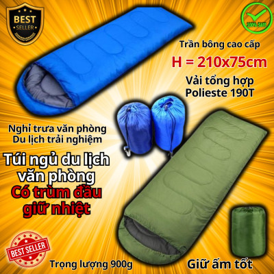 Túi Ngủ Văn Phòng Du Lịch Cao Cấp Tiện Dụng, Loại Tốt Nhồi Bông Chính Hãng D Danido