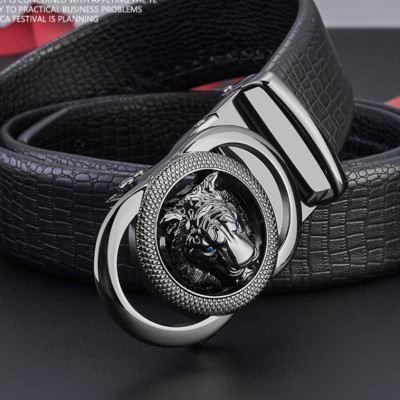 Thắt lưng nam da bò nguyên chất mặt khóa tự động hợp kim cao cấp