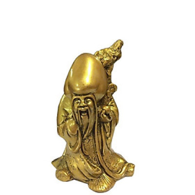 Tượng Ông Thọ Đào CTT5 8.7 x 8.7 x 16.5cm mạ vàng hoặc màu xanh lựa chọn