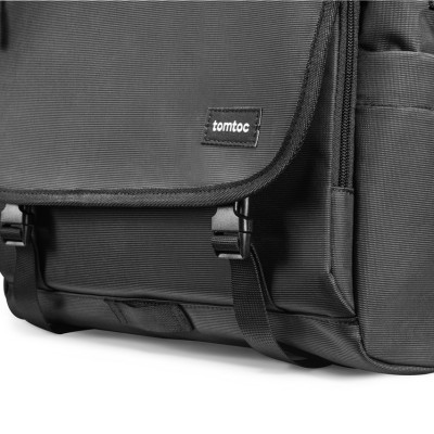 Túi Đeo Vai For Ultrabook 13″-13.5″ TOMTOC (USA) Cross Body Messenger Multi-Function Waterproof A47-C01D (Đen) - Hàng Chính Hãng