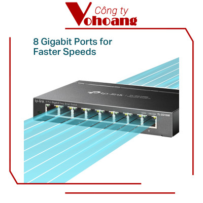 Bộ Chia Mạng 8 Cổng TP-Link TL-SG108E - Hàng chính hãng