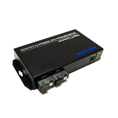 Bộ chuyển tiếp quang điện 4 cổng LAN, 2 cổng quang SC 10/100/1000Mbps Ho-link HL-2F4E-1000 - Hàng Chính Hãng