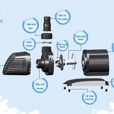 Máy bơm nước ATMAN AT3000 AT4000 AT5000 AT6000 AT8000 AT10000 lọc nước bể cá, bơm sinh hoạt, tiểu cảnh, đài phun nước cao cấp
