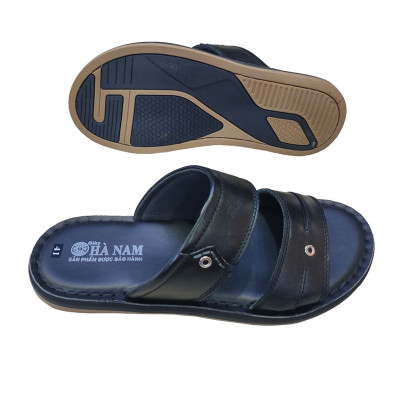 Dép Nam Quai Ngang Da Bò Thật TiTi ĐÔ Cao Cấp DNA2158d