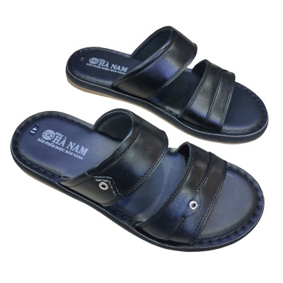 Dép Nam Quai Ngang Da Bò Thật TiTi ĐÔ Cao Cấp DNA2158d